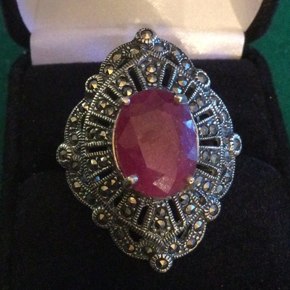 Exquisite Genuine Ruby Ring From Atlanta Estate - image 2